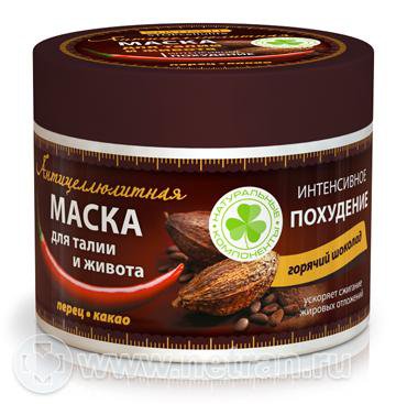 Маска для талии и живота интенсивное похудение перец какао